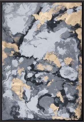 "Lava" Handpainted Oil Canvas Set