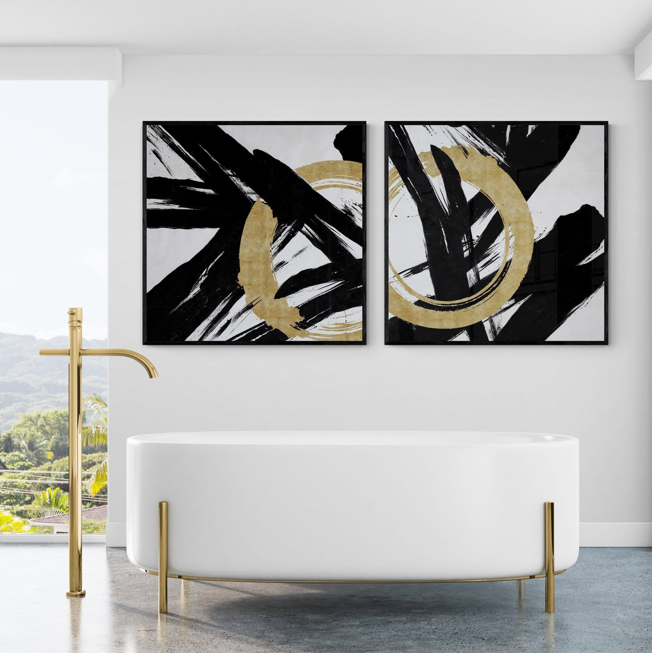 Dimensions Handpainted Oil Canvas Set – Sash Designs
